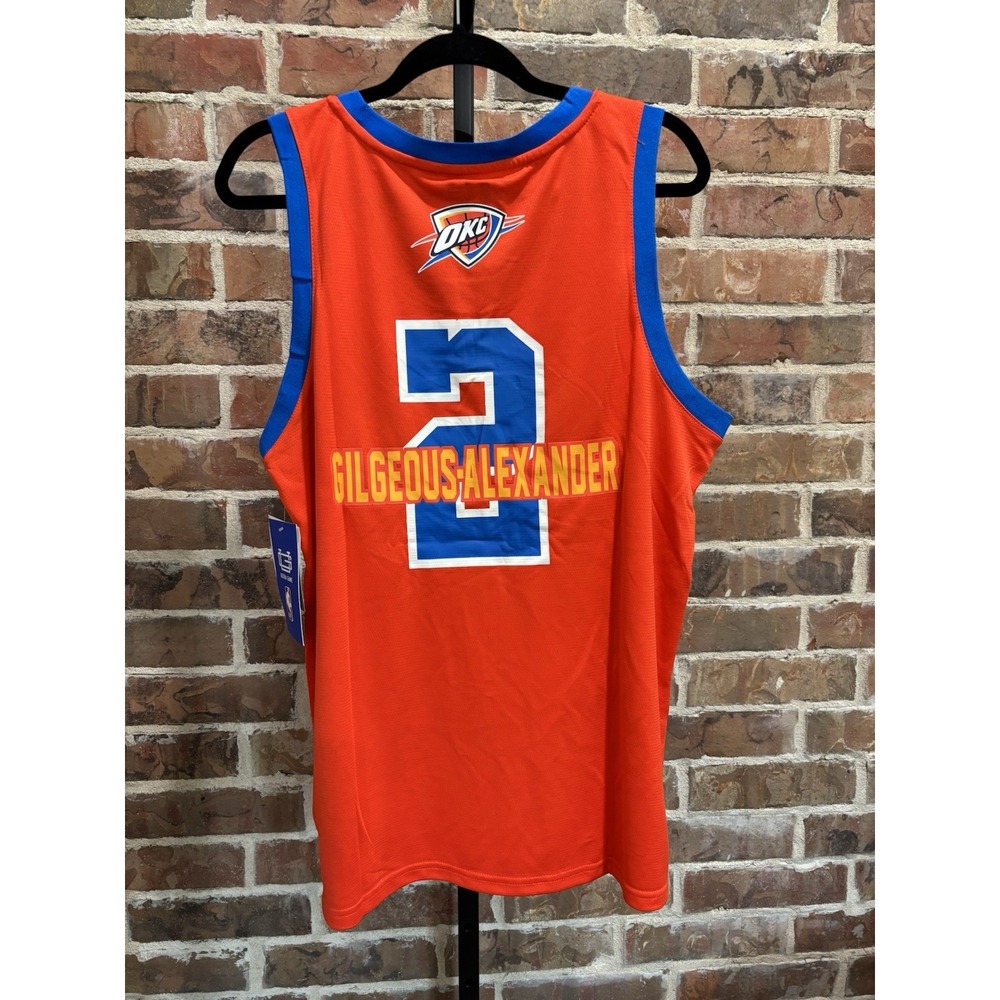 NWT OKC Thunder Orange Jersey SGA #2 Men's L Shai Gilgeous-Alexander Jersey New